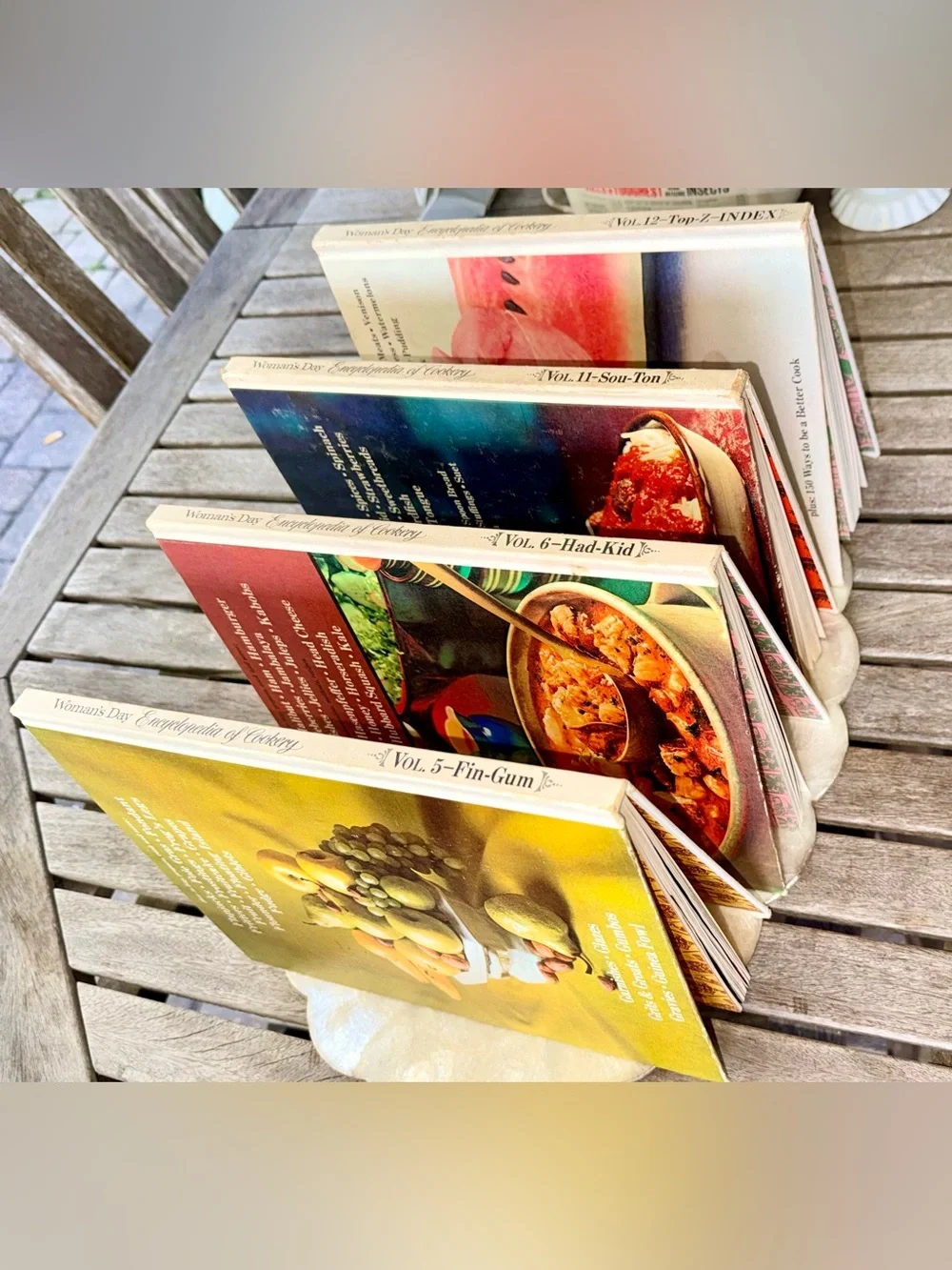 Vintage 1960’s Woman’s Day Encyclopedia of Cookery - 4 Volume Lot (5,6,11,12)